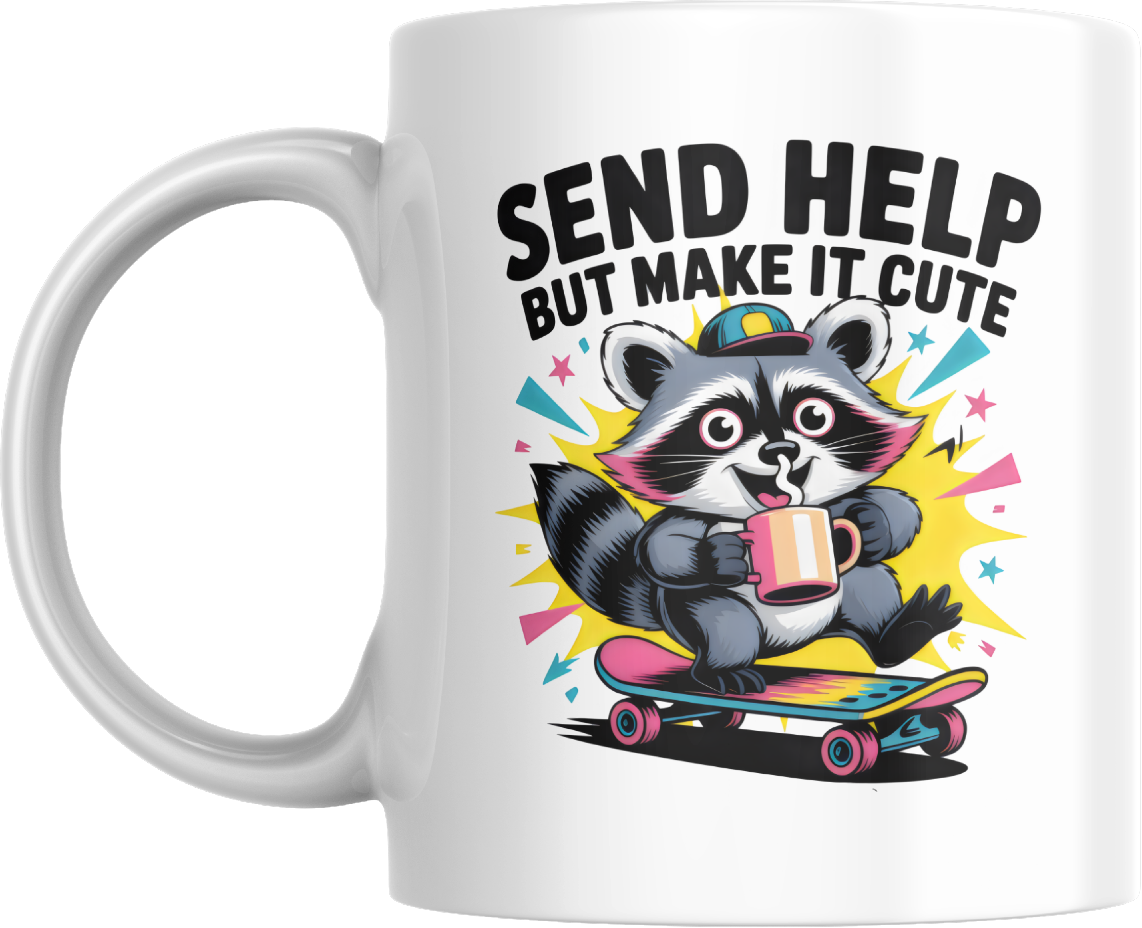 Send Help Mug funny work stress coffee cup