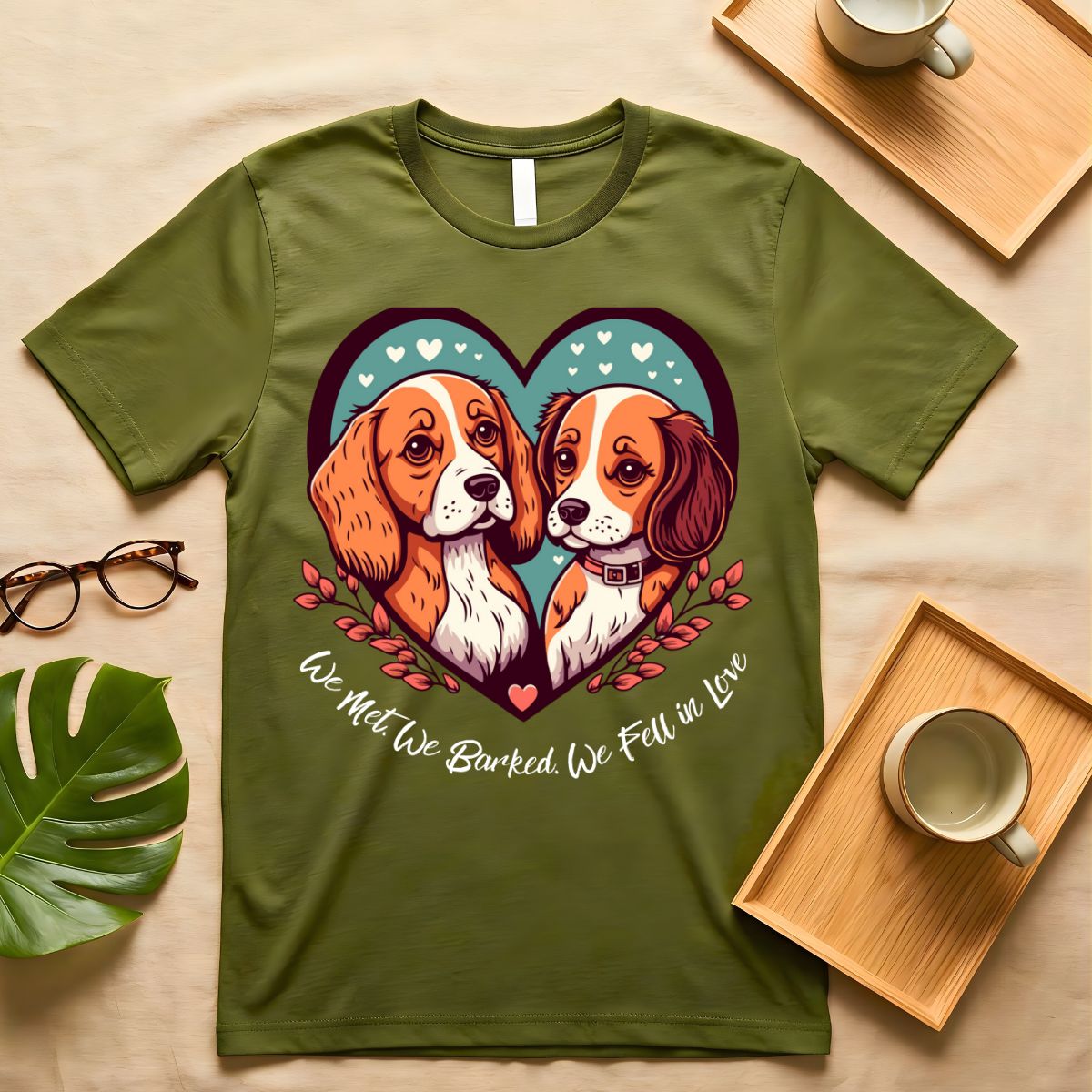 cute romantic dog quote t shirt for couples