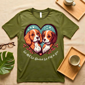 cute romantic dog quote t shirt for couples