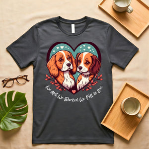 cute romantic dog quote t shirt for couples