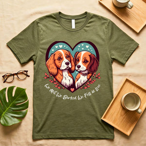 cute romantic dog quote t shirt for couples